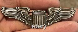Rare Find! WWII US Army Air Force 3 Sterling Silver Wings. Meyer New York