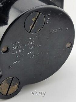 Rare Original WW2 Air Force US Army A-11 Waltham 8 Day Cockpit Clock. Running