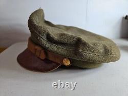 Rare USAF WW2 US ARMY Air Force Visor Crusher OFFICER'S HAT 7-1/8 28 C6