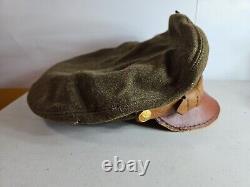 Rare USAF WW2 US ARMY Air Force Visor Crusher OFFICER'S HAT 7-1/8 28 C6