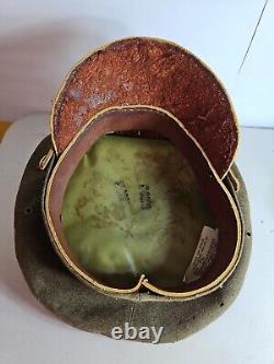 Rare USAF WW2 US ARMY Air Force Visor Crusher OFFICER'S HAT 7-1/8 28 C6