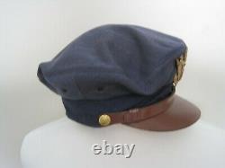 Rare Us Army Air Corps Air Force Transitional Crusher Hat Visor Cap