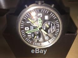 Rare Victorinox Swiss Army Air Force Seaplane Quartz Chronograph Watch With Band