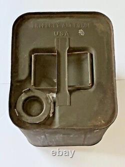 Rare Vintage 1942 U. S. Army Airforce 5 Gallon Gasoline Can For Aircraft