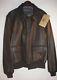 Rare Willis & Geiger Air Force Us Army A2 Brown Leather Flight Jacket Sz 46 Nwt