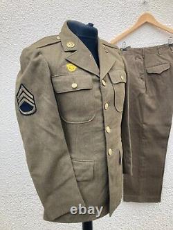 Rare WW2 1940's U. S Army Air Force 3rd Air Force 2 Piece Uniform