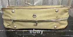 Rare WWII US Army Air Force Corps Mechanics LRG Flight Travel Bag Case & Journal