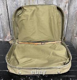 Rare WWII US Army Air Force Corps Mechanics LRG Flight Travel Bag Case & Journal