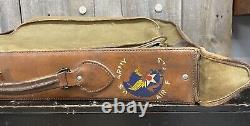 Rare WWII US Army Air Force Corps Mechanics LRG Flight Travel Bag Case & Journal