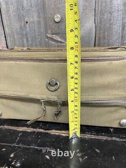 Rare WWII US Army Air Force Corps Mechanics LRG Flight Travel Bag Case & Journal