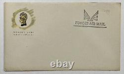 Rare Women's Army Corps (wacs) Forces Air Mail Unused Cover