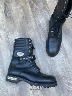 Red Wing Women's Black Leather Motorcycle Boots Style 1675 Black Boots Sz9