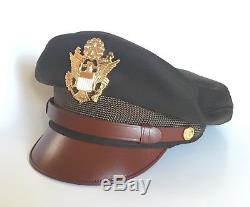 Reproduction US Army Air Force Bancroft Flighter Crusher Cap Hat USA Made 7-3/8