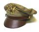 Reproduction Us Army Air Force Khaki Cotton Crusher Cap Hat Made In Usa 7-1/2
