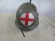 Scarce Ww2 Army Air Force Medic Four Panel Helmet Worn In Battle Named