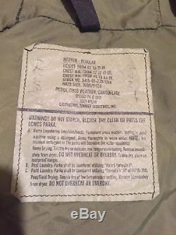 SET, ECWCS Army Air Force Parka, Cold Weather, Woodland, Med Reg With Liner & Pants