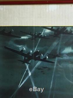 SIGNED FRANK LEMON WW2 Army Airforce Airplane Lithograph Print LIMITED ED of 500