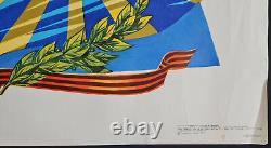 SOVIET ARMY NAVY AIR FORCES 1977 RUSSIAN MILITARY PROPAGANDA POSTER by VIKTOROV