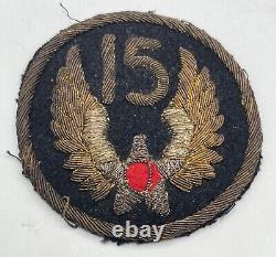 SPECTACULAR US ARMY WW2 10th USAAF ARMY AIR FORCE BULLION PATCH UNIFORM WORN
