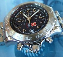 SUPER RaRe SWISS ARMY F/A-18 AIR FORCE CHRONOGRAPH AUTOMATIC 7750 VALJOUX+Xtras