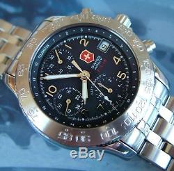 SUPER RaRe SWISS ARMY F/A-18 AIR FORCE CHRONOGRAPH AUTOMATIC 7750 VALJOUX+Xtras