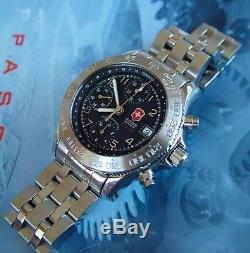 SUPER RaRe SWISS ARMY F/A-18 AIR FORCE CHRONOGRAPH AUTOMATIC 7750 VALJOUX+Xtras