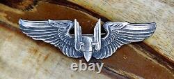 Scarce WW2 Sterling US Army Air Force Aerial Gunner Wing Two Piece No Target