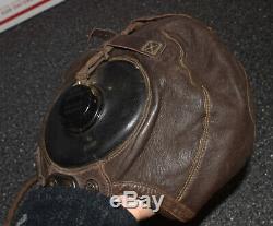 Selby Shoe A-11 Small Ww2 Us Army Air Force Pilots Leather Flight Flying Helmet