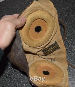 Selby Shoe A-11 Small Ww2 Us Army Air Force Pilots Leather Flight Flying Helmet