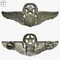 Sterling Ww2 Army Air Forces Command Pilot Wings Badge 3 Size Josten #215