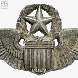 Sterling Ww2 Army Air Forces Command Pilot Wings Badge 3 Size Josten #215