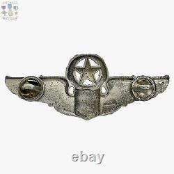 Sterling Ww2 Army Air Forces Command Pilot Wings Badge 3 Size Josten #215