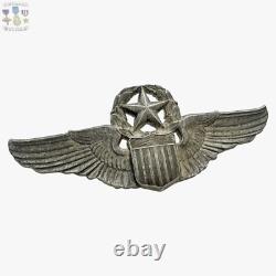 Sterling Ww2 Army Air Forces Command Pilot Wings Badge 3 Size Josten #215