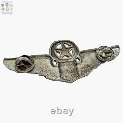 Sterling Ww2 Army Air Forces Command Pilot Wings Badge 3 Size Josten #215