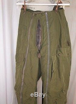 Superior Togs Vintage U. S Army Air Force Type A-11 Flyer Lined Trousers size 30