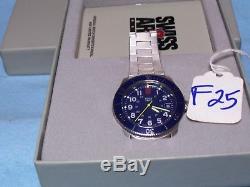 Swiss Army 39MM Air Force blue dial Lancer 100 quartz analog watch