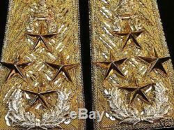 Thailand Army General King Shoulder Boards Rank Epaulette Royal Marshal Admiral