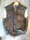 Type B-9 Cockpit Us Army Air Forces Leather Vest Large Brown Mens