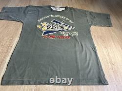 U. S. Army Air Force Flying Tigers American Volunteer Group Grey T-shirt XL Vtg