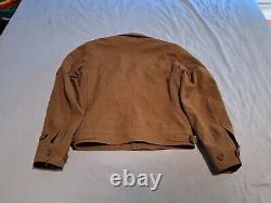 U. S. Army Air Force WW2 O. D. Wool Field Jacket Color Brown Size 36 R Used