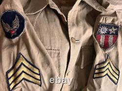 U. S. Army Air Force WWII CBI Battle Area Original Bush Jacket military vintage