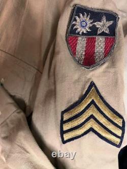 U. S. Army Air Force WWII CBI Battle Area Original Bush Jacket military vintage