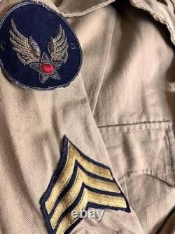 U. S. Army Air Force WWII CBI Battle Area Original Bush Jacket military vintage