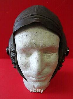 U. S. Army Air Forces Pilots Type A-11 Leather Flying Helmet-size Large