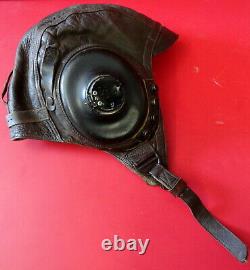 U. S. Army Air Forces Pilots Type A-11 Leather Flying Helmet-size Large