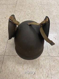 US ARMY AIR FORCE AAC Gunner M3 FLAK Helmet Bomber Crew WW2 Air Corp