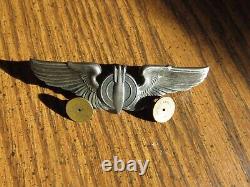 US ARMY AIR FORCE AAF BOMBARDIER full size A & E clutch back early war sterling