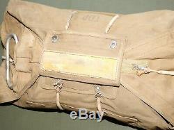 US Army AAF WW2 8TH AIR FORCE PILOT YELLOW GROUP QAC A-4 CHEST PARACHUTE PACK