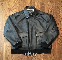 US Army Air Force A-2 Bomber Jacket Leather XL Flight No 8415 Mint Condition