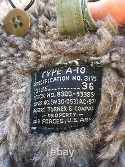 US Army Air Force Cold Weather Pants Type A-10 With Belt Size 36